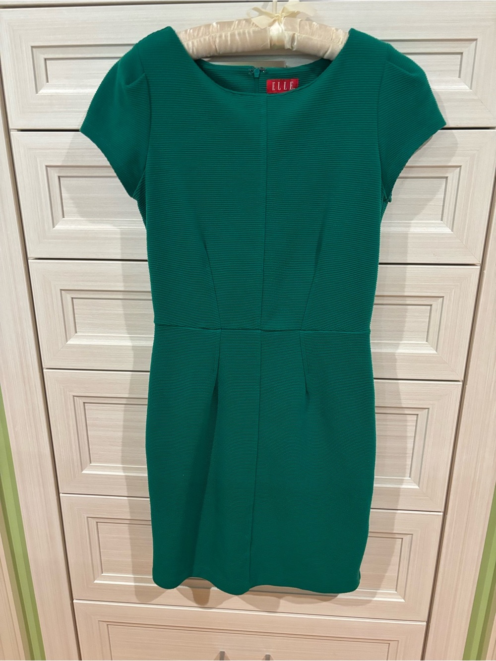 Green Ribbed Thick Comfy Dress